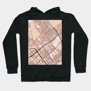 Laval Map Pattern in Soft Pink Pastels Hoodie